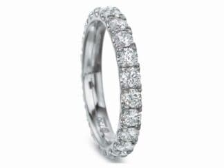 Precisions Set White Gold Eternity Band - Skeie's Jewelers