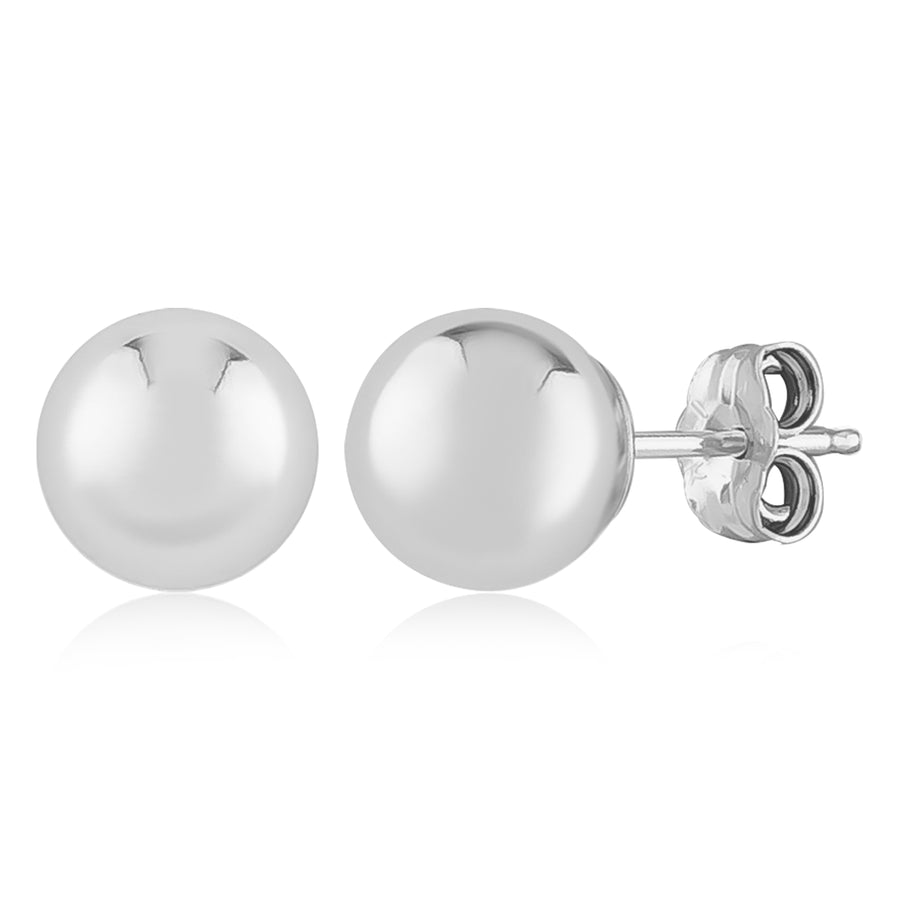 Sterling Silver Ball Studs