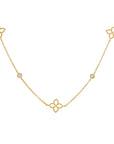 Roberto Coin Diamond Princepessa Motif Station Necklace - Skeie's Jewelers