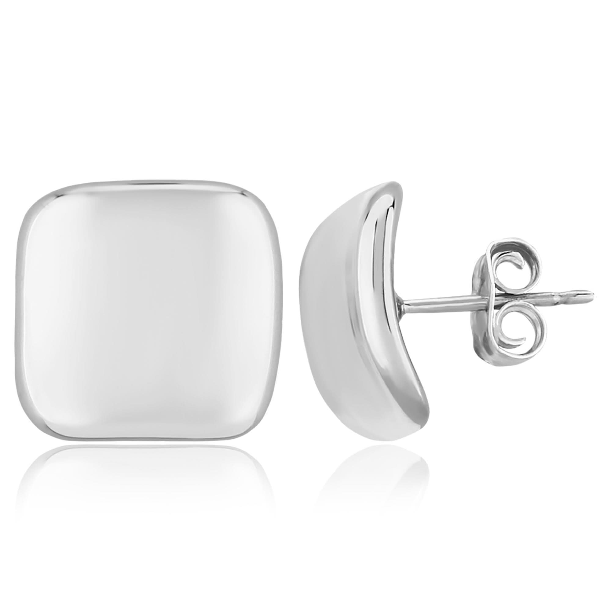 Sterling Silver Inverted Square Studs - Skeie's Jewelers