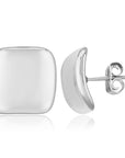 Sterling Silver Inverted Square Studs - Skeie's Jewelers