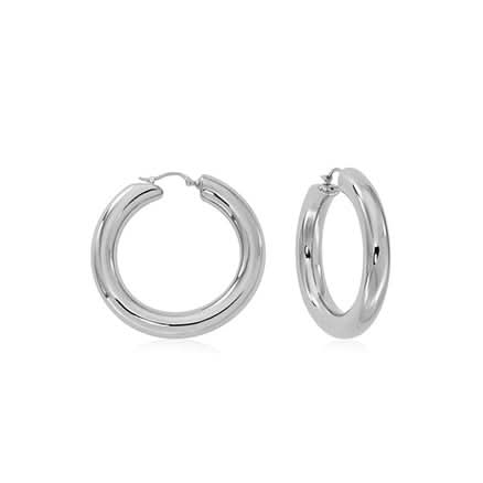 Carla | Nancy B. Sterling Silver Donut Hoop Earrings