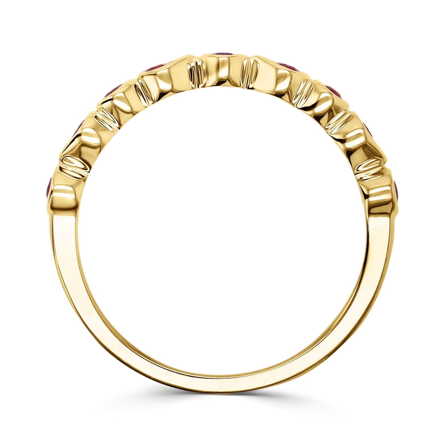 Bezel Set Ruby Eternity Band - Skeie's Jewelers