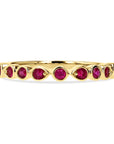 Bezel Set Ruby Eternity Band - Skeie's Jewelers