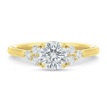 Three-Diamond Cluster Engagement Ring - Skeie's Jewelers
