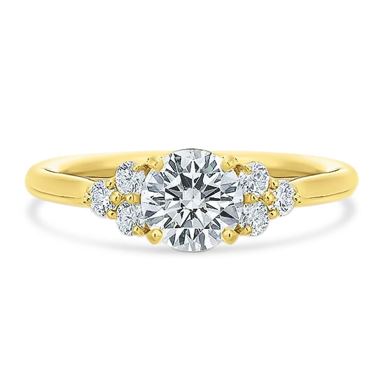 Cluster-Style Diamond Engagement Ring - Skeie's Jewelers
