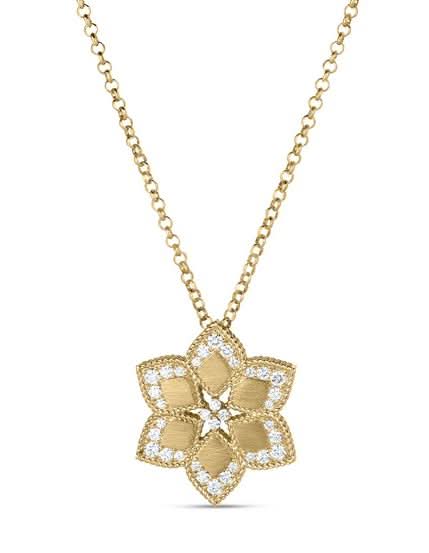 Roberto Coin Vernaza Diamond-Studded Pendant - Skeie's Jewelers