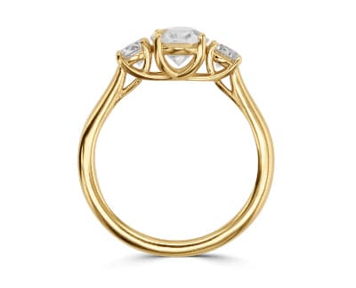Trellis-Inspired Three Stone Engagement Ring - Skeie's Jewelers