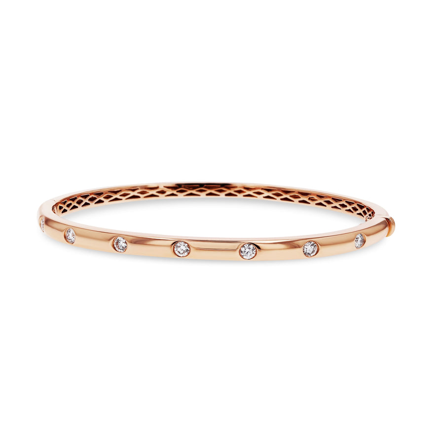 Flush-Set Diamond Bangle