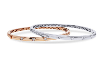 Flush-Set Diamond Bangle