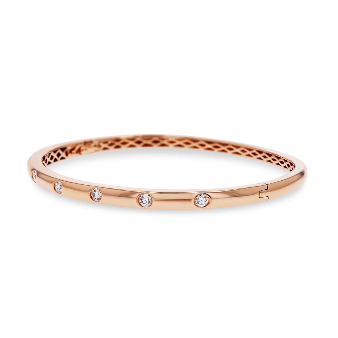 Flush-Set Diamond Bangle