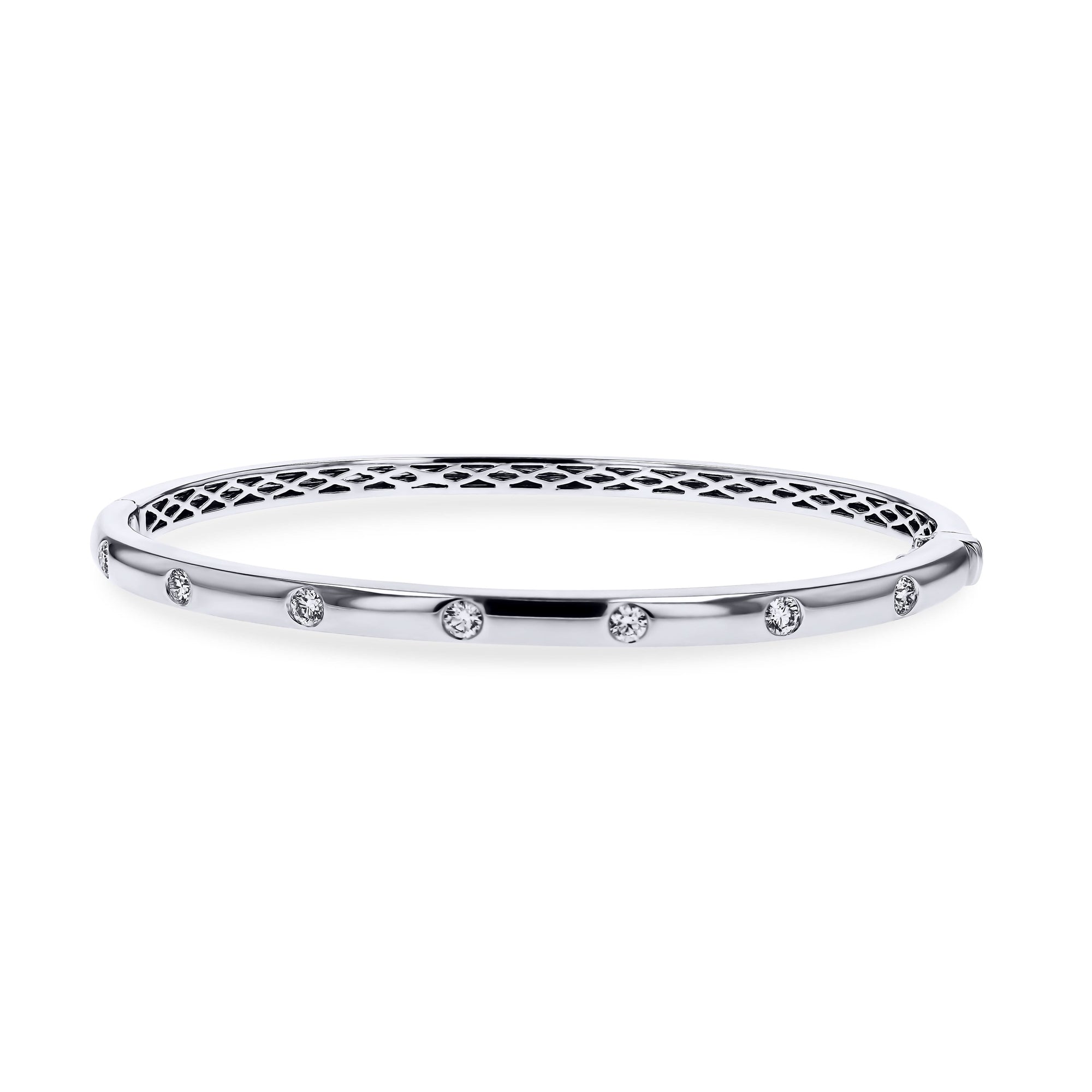 Flush-Set Diamond Bangle - Skeie's Jewelers