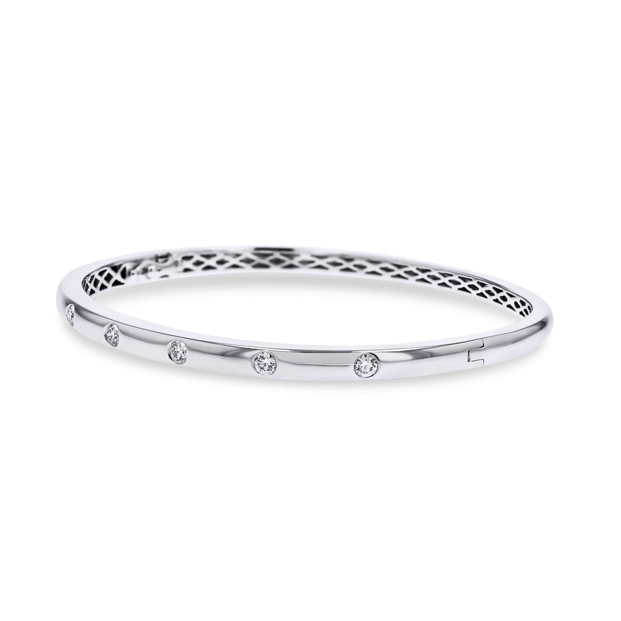 Flush-Set Diamond Bangle