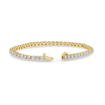 Yellow Gold Diamond Tennis Bracelet