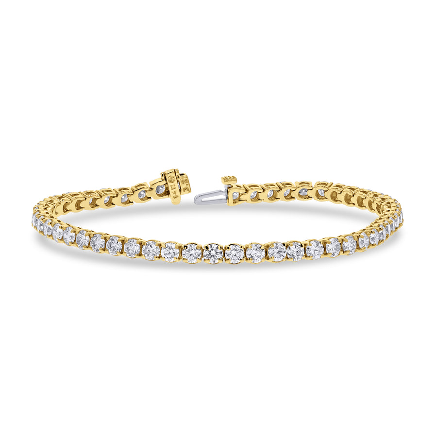 Yellow Gold Diamond Tennis Bracelet