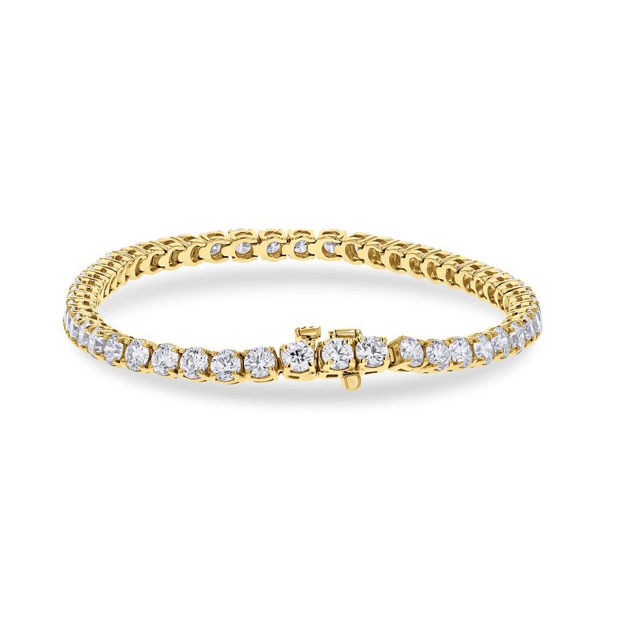 Yellow Gold Diamond Tennis Bracelet