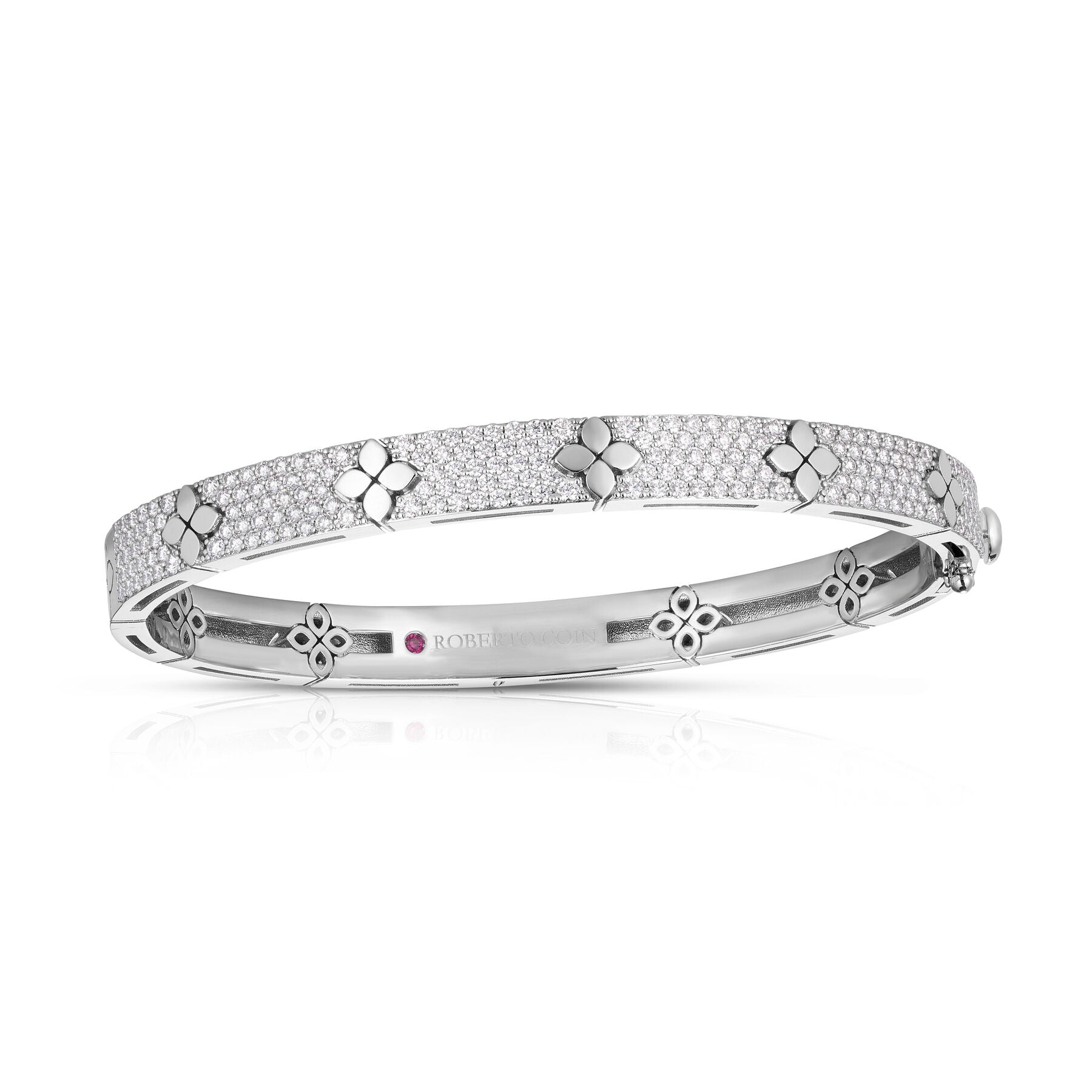 Roberto Coin Pave Diamond Verona Bangle - Skeie's Jewelers