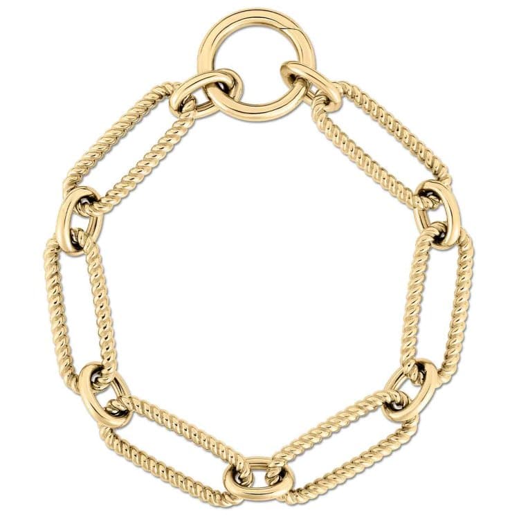 Roberto Coin Yellow Gold Rope Oro Bracelet - Skeie's Jewelers