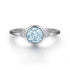 Gabriel & Co. Sterling Silver Gemstone and Diamond Ring - Skeie's Jewelers