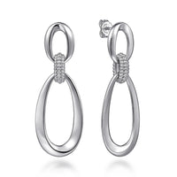 Gabriel & Co. 925 Sterling Silver Bujukan Drop Stud Earrings - Skeie's Jewelers