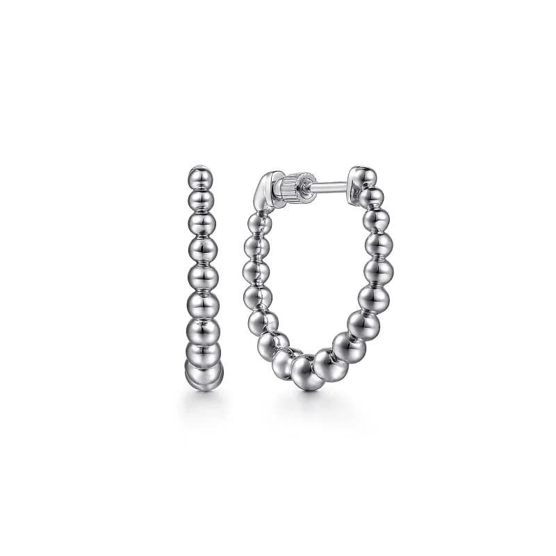 Gabriel & Co. 925 Sterling Silver Bujukan Graduated 20mm Classic Hoop Earrings - Skeie's Jewelers