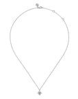 Gabriel & Co. Sterling Silver Diamond Starburst Pendant Necklace - Skeie's Jewelers
