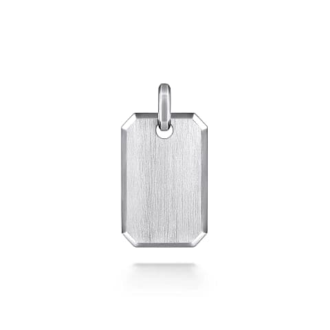 Gabriel & Co. 925 Sterling Silver Dog Tag Pendant - Skeie's Jewelers