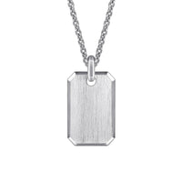 Gabriel & Co. 925 Sterling Silver Dog Tag Pendant - Skeie's Jewelers