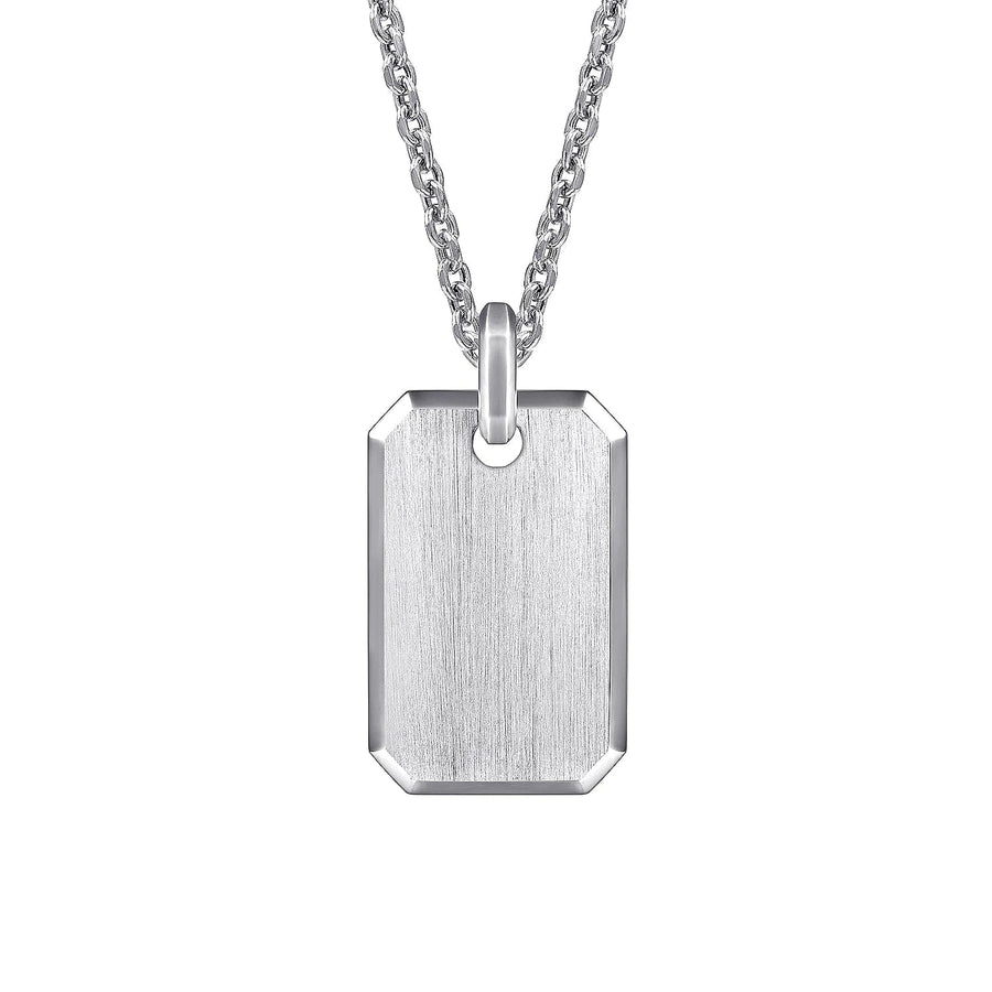 Sterling Silver Mini Dog Tag Necklace - 2 Names | Tiny Tags