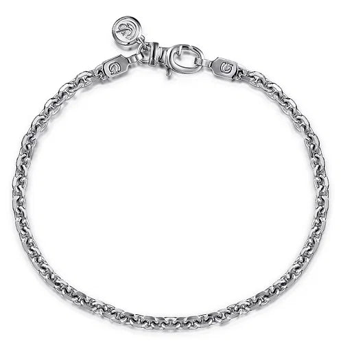Gabriel & Co. Sterling Silver Men's Link Chain Bracelet - Skeie's Jewelers