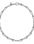 Gabriel & Co. 925 Sterling Silver Oval Link Chain Necklace with Bujukan Connectors - Skeie's Jewelers