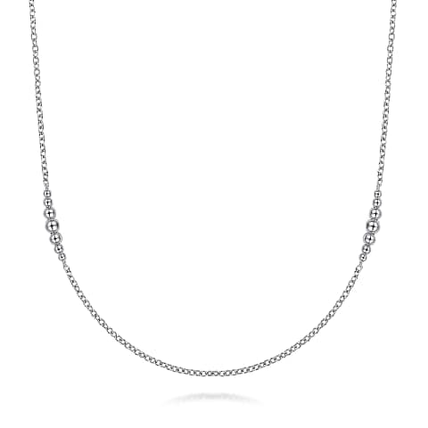 Gabriel & Co. 925 Sterling Silver Station Necklace - Skeie's Jewelers