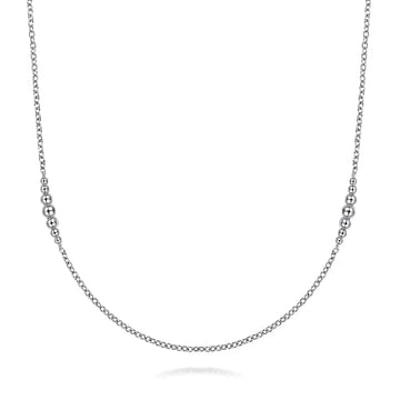 Gabriel & Co. 925 Sterling Silver Station Necklace - Skeie's Jewelers