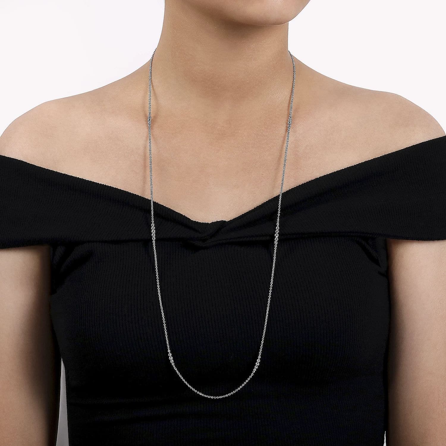 Gabriel & Co. 925 Sterling Silver Station Necklace - Skeie's Jewelers