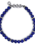 Gabriel & Co. Beaded Lapis and Sterling Silver Men's Bracelet