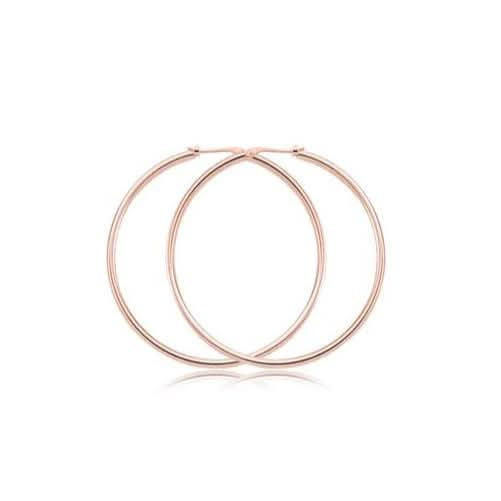 Carla | Nancy B. Rose Gold Tube Hoops