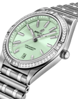 Breitling Chronomat Automatic 36mm Mint Green Dial on stainless steel strap - Three-Quarter View