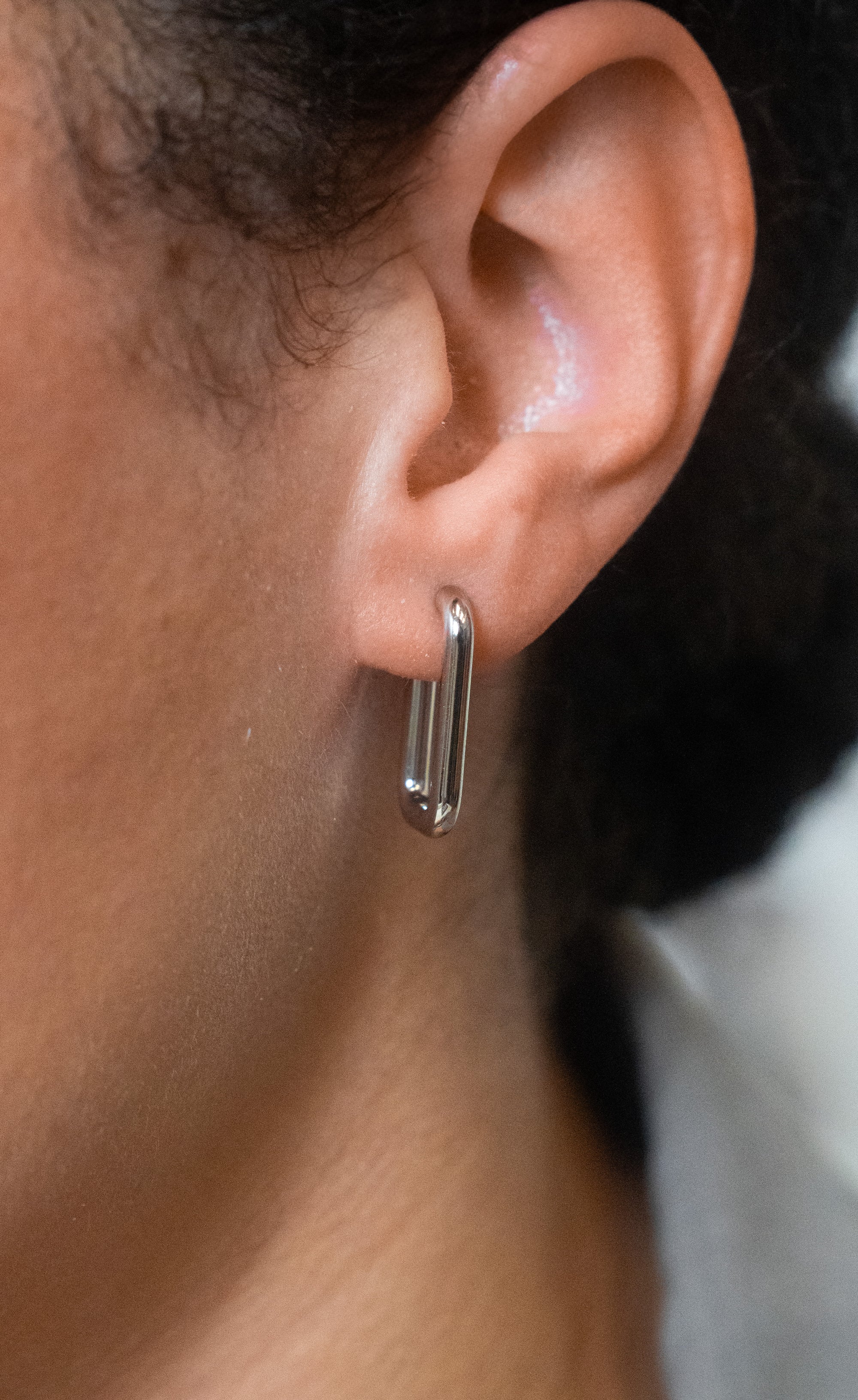 Small Rounded "J" Hoop Earrings - Skeie's Jewelers