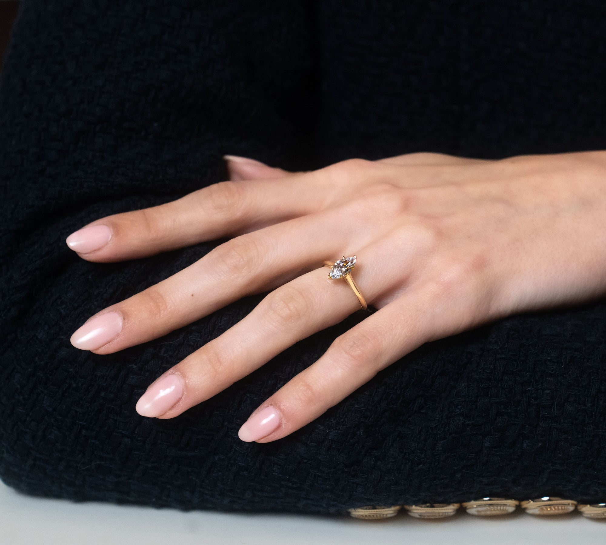 Skeie's Signature Marquise Solitaire Engagement Ring - Customizable Setting (Copy) - Skeie's Jewelers