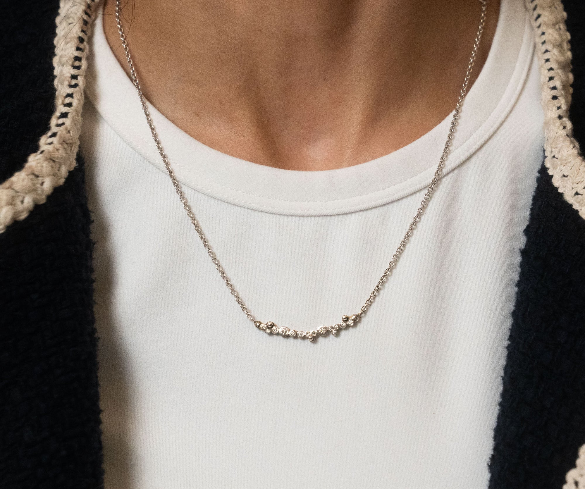 Lika Behar Diamond Bezel 'Dylan' Bar Necklace - Skeie's Jewelers