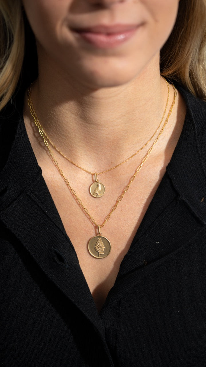 The Bijou Owl Medallion Pendant - Skeie's Jewelers