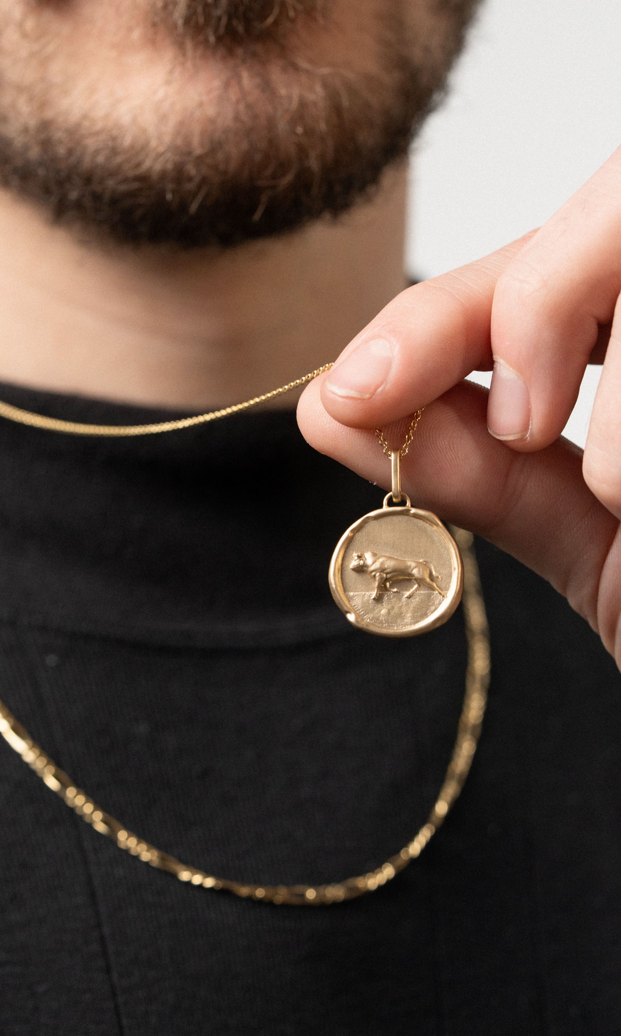 The Bijou Bull Medallion Pendant - Skeie's Jewelers