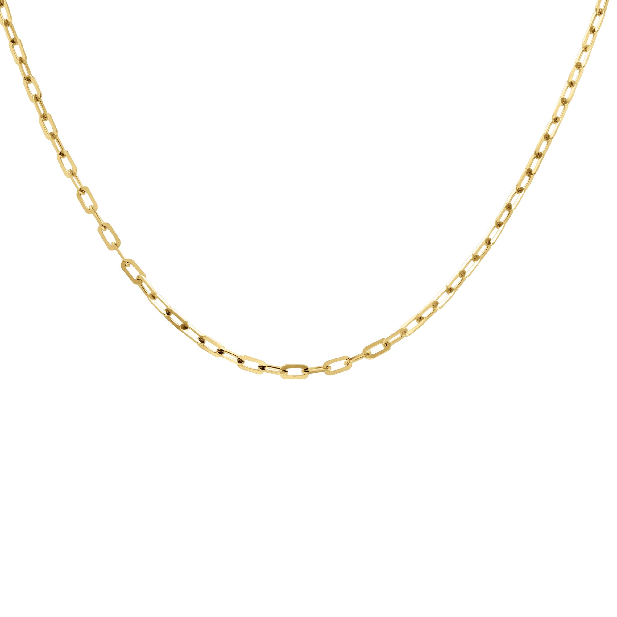 Yellow Gold Layered Basics Mini Paperclip Chain - Skeie's Jewelers