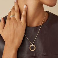Yellow Gold Circle Pendant Necklace by Marco Bicego - Skeie's Jewelers