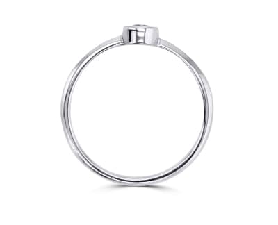 Dainty Diamond Bezel Stacker - Skeie's Jewelers