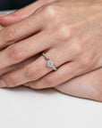 Alternating Diamond Twist Halo Engagement Ring - Skeie's Jewelers