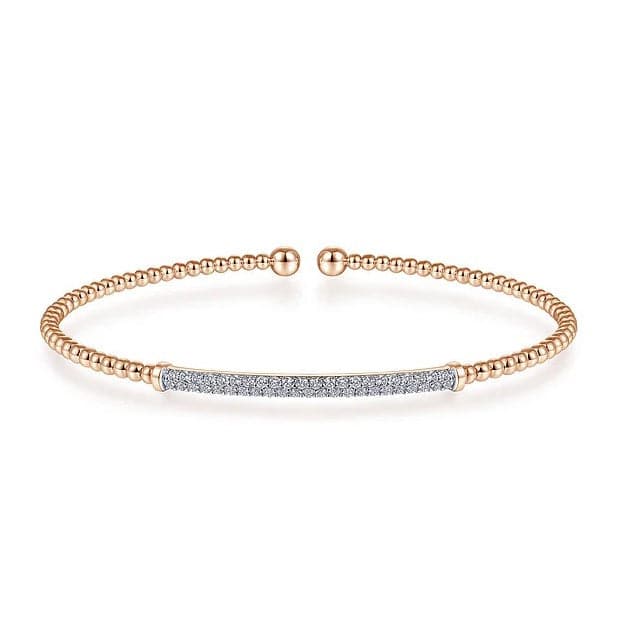 Gabriel & Co. Bujukan Diamond Bar Split Bangle