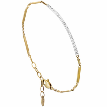 Marco Bicego Goa Pave Diamond Bar Bracelet - Skeie's Jewelers