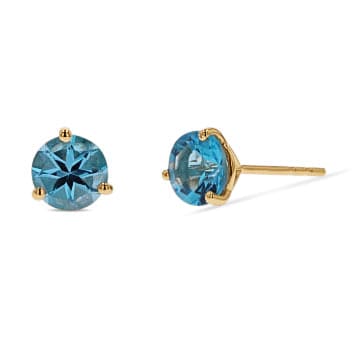 Blue Topaz Studs - Skeie's Jewelers