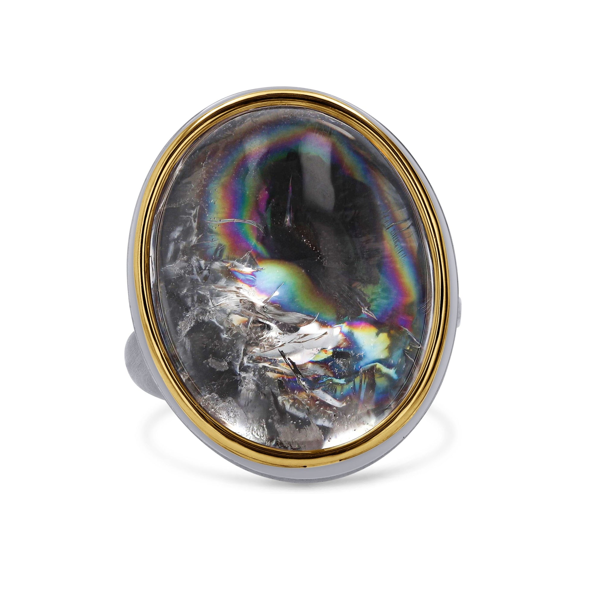 Rainbow Quartz Gem Drop Ring - Skeie's Jewelers